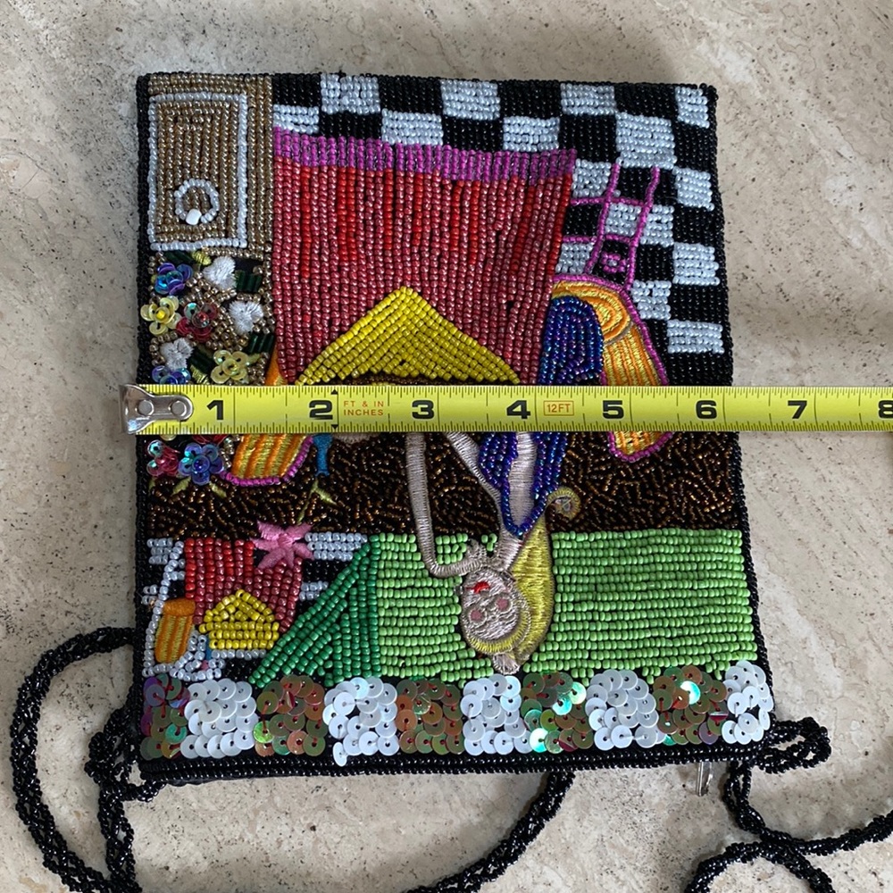 Beaded Sequins cross boy bag beaded PURSE Shoulder Strap Collection - Picture 7 of 16